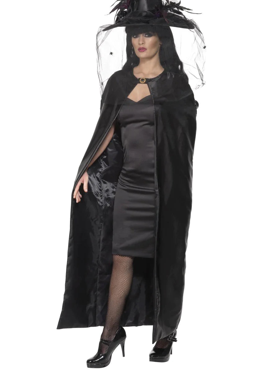 Deluxe Witches Cape - Black