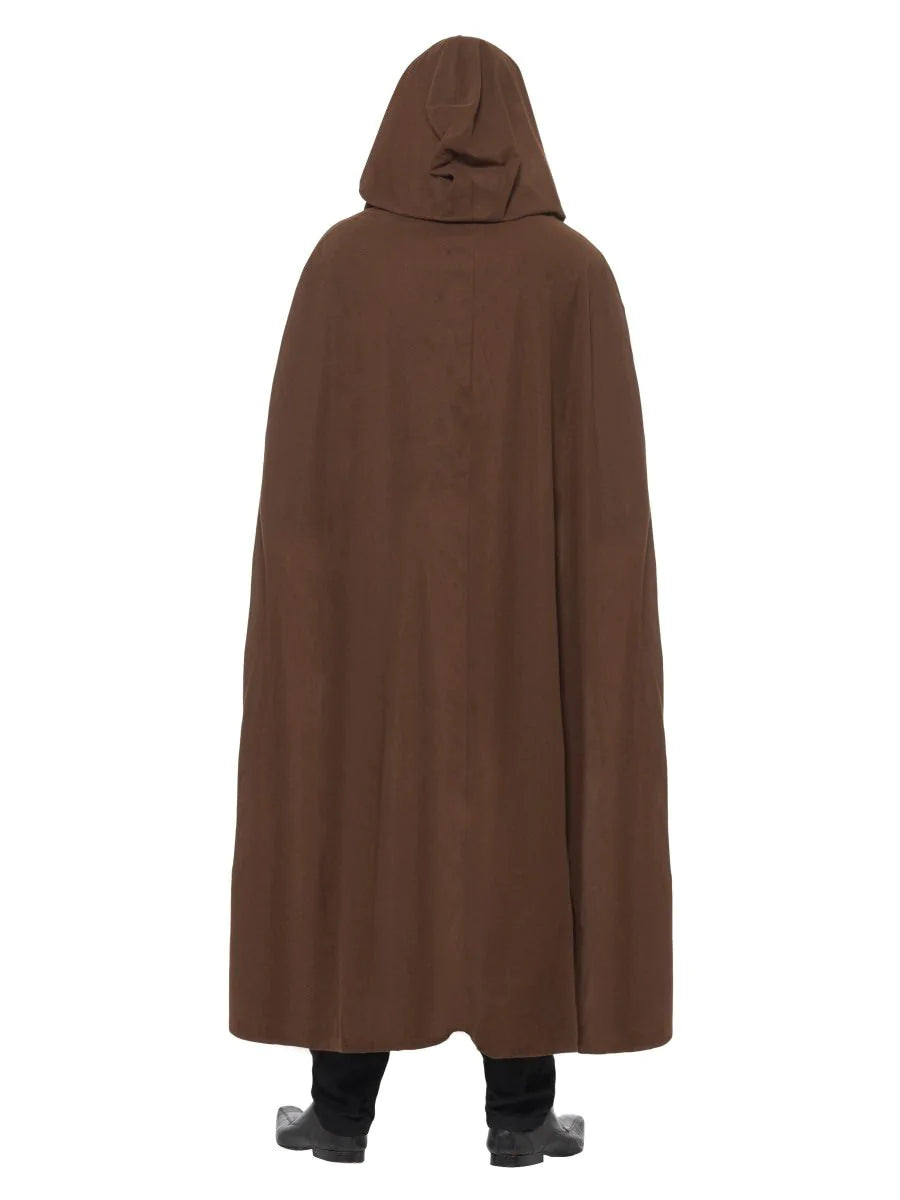 Grave Keeper Brown Hooded Cloak Costume